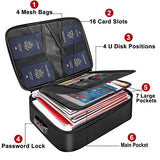 DocSafe Document Bag with Lock,Fireproof 3-Layer File Storage Case