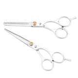 Hair Cutting Thining Scissors Set, Professional Sharp Hairdressing Scissors, Stainless Steel Durable Hairdressing Shear for Families, Pets, Barber Salon(#03)