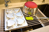 Surpahs Over The Sink Multipurpose Roll-Up Dish Drying Rack