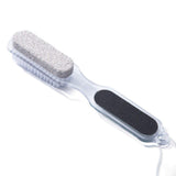 4 Pack Pumice Stone 4 in 1 Foot Brush Body Brush with Handle Pedicure Tool Exfoliating Scrubber for Dead Skin
