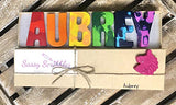 SASSY SCRIBBLES Custom Personalized Name Crayon Set for Kids - Colorful Valentines