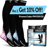 Physix Gear Compression Socks for Men & Women 20-30 mmhg, Best Graduated