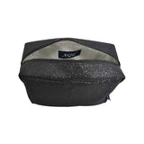 Black Glitter NGIL Large Cosmetic travel Pouch