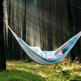 Brazilian Hammock Canvas Hammock Portable Blue Hammock with Carry Bag