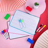 Dry Erase White Board for Kids - Mini Ruled Double Sided Whiteboard