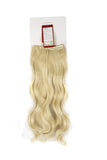 FIRSTLIKE 17" Curly Bleach Blonde Clip In Hair Extensions Thick Enough Full Head Long 8 Pieces With 18 Clips Attached Wefts Soft Silky For Ladies Beauty