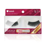 Sassi 803-101 Maiasa 100% Remy Human Hair Eyelashes, Black, 4 Count