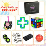 8 Pcs Sensory Fidget Toys Set for Kids Adults Girls- Stress Reducer Anxiety Relief Toys