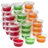 DuraHome Plastic Portion Cups with Lids 2 oz. Pack of 150 Leakproof Jello Shot Cup