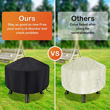 Fire Pit Cover Round for Fire Pit 22 Inch - 34 Inch Heavy Duty Outdoor Firepit Cover Full