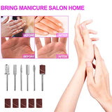 ELEVEN EVER Electric Nail Drill, Professional Portable Nail File Drill Grinder Manicure Pedicure Tools for Polishing, Sanding, Removing Gel and Acrylic Nails (silver) … (silver) (ND-01siilver)