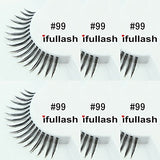 #99, 6 Pairs ifullash 100% Human Hair Eyelashes