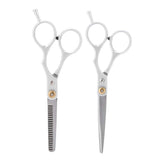 Hair Cutting Thining Scissors Set, Professional Sharp Hairdressing Scissors, Stainless Steel Durable Hairdressing Shear for Families, Pets, Barber Salon(#03)