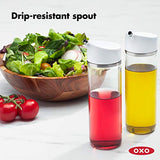 OXO 11289100 Good Grips Precision Pour Glass Oil & Vinegar Dispenser Set, 12 oz,