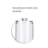 Storage Case Transparent Round, Cotton Pad Storage Case, Make up Puff Storage Box Makeup Standing Holder Cotton Pad Organizer Storage Containers