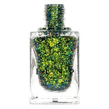 ILNP Open Fields - Grass Green, Yellow, Blue Ultra Chrome Color Shifting Flakie Nail Polish