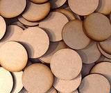 10x 40mm Round MDF Wooden Bases Laser Cut Circles Crafts FAST SHIPPING US SELLER