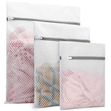 3Pcs Durable Honeycomb Mesh Laundry Bags for Delicates (1 Large 16 x 20 Inches