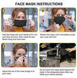 Disposable Face Masks, Pack of 50 Black Face Masks