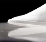 LUXEHOME Spa Slippers in Bulk; 20 Pairs Disposable White Hotel Slippers for Guests; 2 Size Closed Toe Slippers Fit for Women and Men