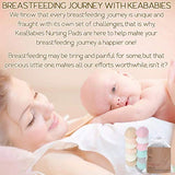 Organic Bamboo Nursing Breast Pads - 14 Washable Pads + Wash Bag - Breastfeeding