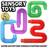 BunMo XL Pop Tubes Sensory Toys for Autistic Children and Fidgets for Kids, ADHD Toys