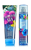 Bath & Body Works Signature Collection HONOLULU SUN Gift Set Ultra Shea Body Cream & Fine Fragrance Mist