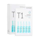 COSMETEA Korean Essence Face Masks - T1 Oolong Tea Hydrating Ampoule Full Facial Masks 10 Pack Treatments, Care Your Skin Anti-Aging, Anti-Wrinkle, Purifying, Deep Moisturizing with Hyaluronic Acid