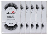 Amorus 100% Human Hair False Eyelashes #117 (6 Pack) Compare Red Cherry