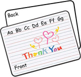 Dry Erase White Board for Kids - Mini Ruled Double Sided Whiteboard