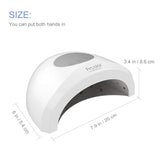 Frcolor 48W LED UV Nail Lamp for Gel Polish with 5 Timer Setting, Nail Dryer Lamp Gel Manicure Light for Home and Salon,White