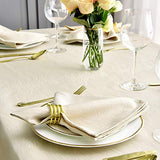 maxmill Jacquard Cloth Napkin 20 x 20 Inch Swirl Pattern Solid Washable Polyester