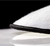 LUXEHOME Spa Slippers in Bulk; 20 Pairs Disposable White Hotel Slippers for Guests; 2 Size Closed Toe Slippers Fit for Women and Men