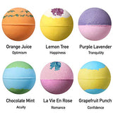 Lagunamoon Upgrade Bath Bombs Gift Set, 6 XXL Natural Fizzy Handmade