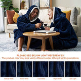 Eheyciga Blanket Hooded with Sleeves and Pocket- Soft Fleece Hoodie Blanket