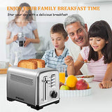 Toaster 2 Slice Best Rated Prime Stainless Steel Toasters with Removable Crumb Tray