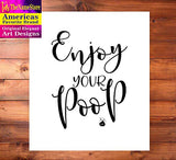 Bathroom Quotes and Sayings Art Prints | Set of Four Photos 8x10 Unframed | Great Gift