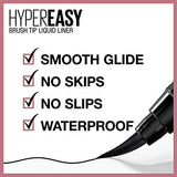 Maybelline Hyper Easy Liquid Pen No-Skip Eyeliner, Satin Finish, Waterproof Formula