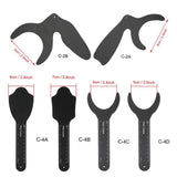 Dental Autoclavable Contrasters Intraoral Photographic Black Background Board Latex-Free Orthodontic Photographic Contraster Rubber Palette 6Pcs/Set