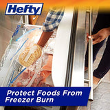 Hefty Slider Freezer Storage Bags, Quart Size, 105 Count