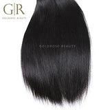 GoldRose Beauty Grade 6A Brazilian Virgin Human Hair Silky Straight Hair Weaving 1 Bundle 20 Inch Natural Black Color