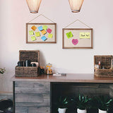 Emfogo 16x11 Wood Bulletin Boards with Linen Wall Bulletin Board