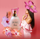 Secret for Woman EDP - Eau De Parfum 75 ML (2.5 oz) | Expression of Love | Floral Fruity Combination of Notes like Violet Leaf, Camelia, Rose, Honeysuckle & Musk | Sophisticated | by RASASI Perfumes