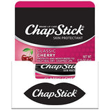 ChapStick Classic Cherry Lip Balm Tubes for Lip Care - 0.15 Oz (Pack of 12)