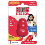 KONG - Classic Dog Toy, Durable Natural Rubber- Fun to Chew, Chase and Fetch