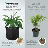 VIVOSUN 5-Pack 1 Gallon Grow Bags Heavy Duty Thickened Nonwoven Fabric Pots