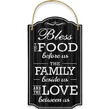 Bless Our Family Food Love Sign by Bigtime Signs - Heart Warming Quote - Strong PVC