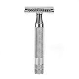 CHARMMAN Classic 3-piece Double Edge Safety Shaving Razor, 1 Razor + 10 pcs Super Stainless Blades + Luxurious Packaging