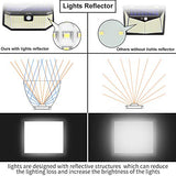 Aootek 182 Led Solar outdoor motion sensor lights upgraded Solar Panel to 15.3 in2