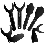 Dental Autoclavable Contrasters Intraoral Photographic Black Background Board Latex-Free Orthodontic Photographic Contraster Rubber Palette 6Pcs/Set